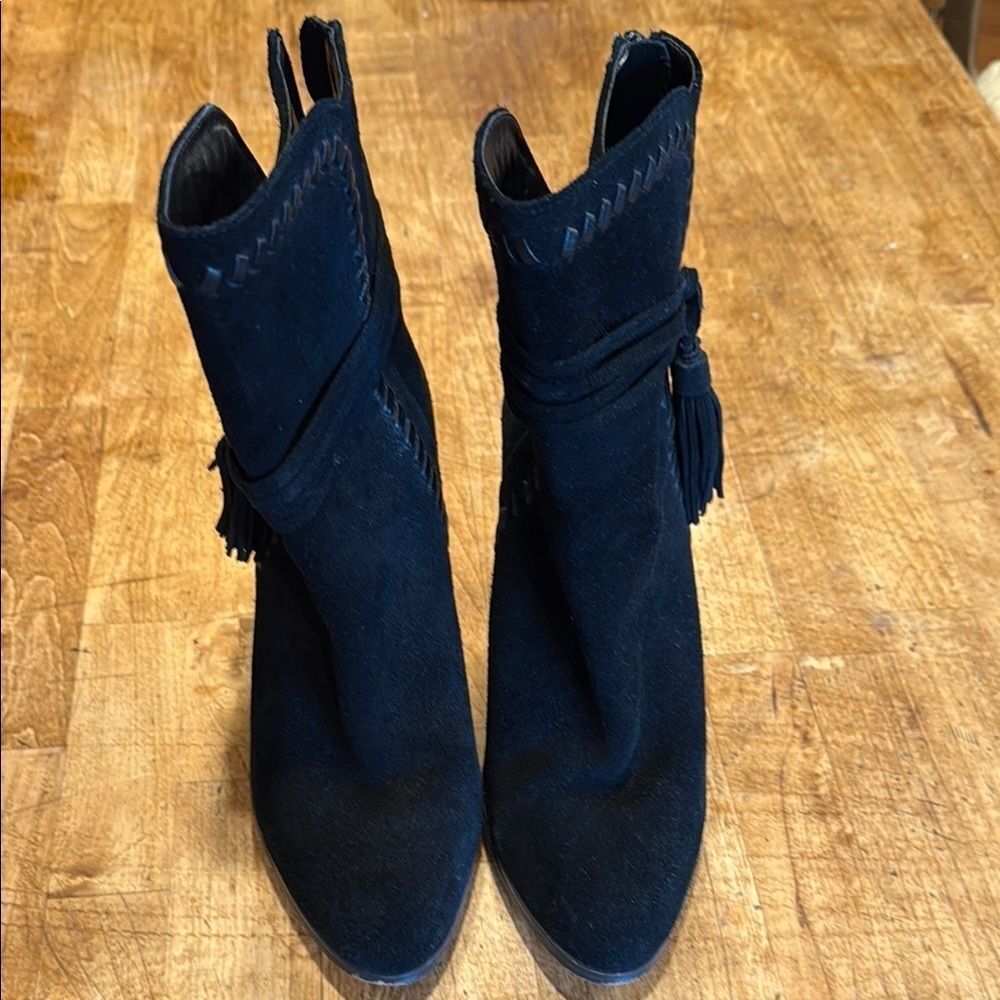 Black Suede Women's Ankle Boots